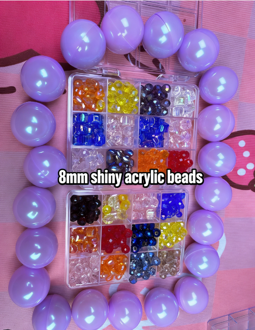 8mm Shiny Acrylic Beads Blind Boxes