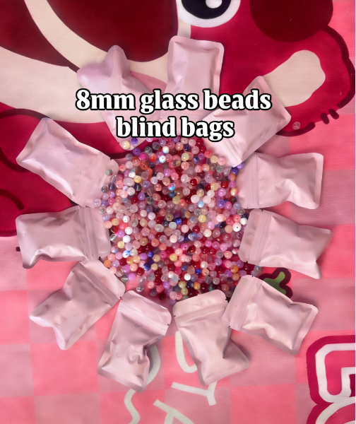 8mm Glass Beads Blind Bags